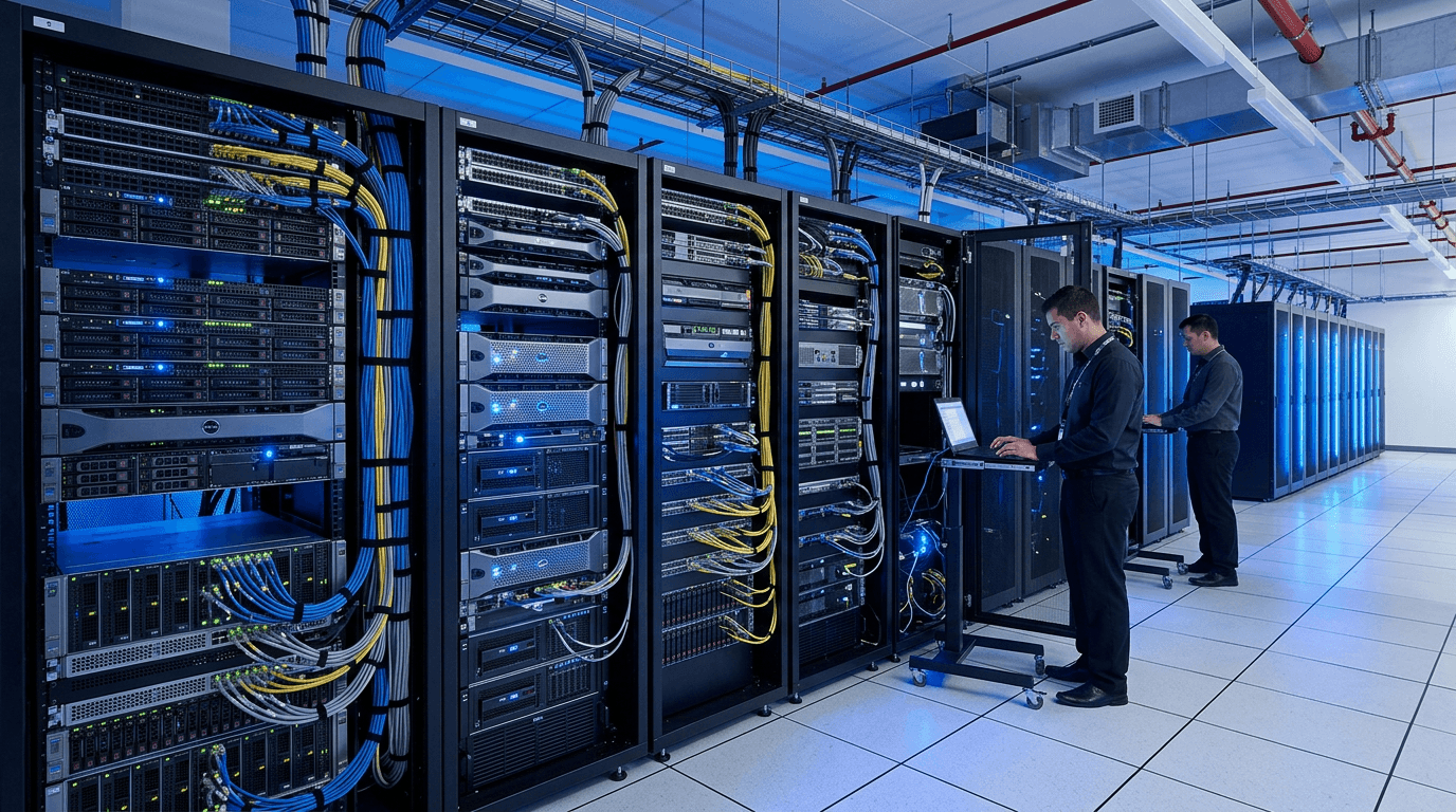 Enterprise IT infrastructure supported by RTA Services - multi-vendor hardware maintenance and asset management